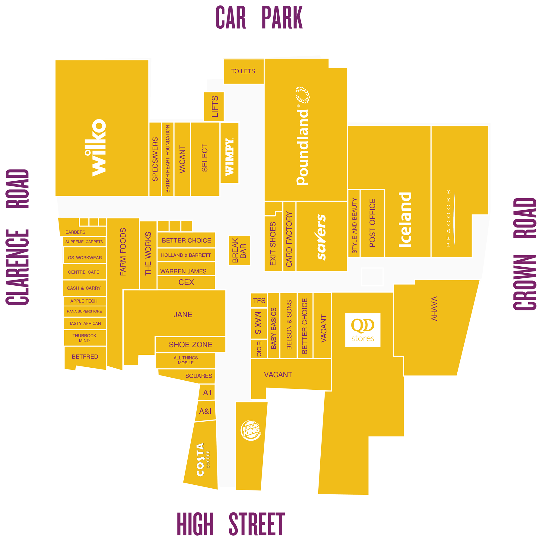 Grays Store Map